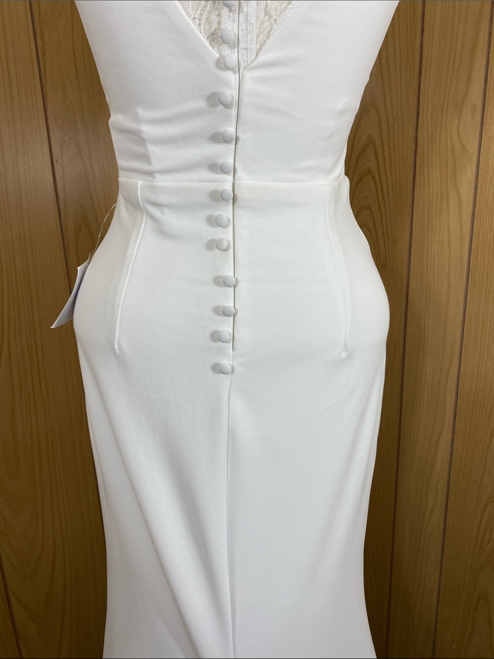 Lulus Long Lasting Love Ivory Lace V-neck Mermaid Dress Size XS NWT - Picture 10 of 16